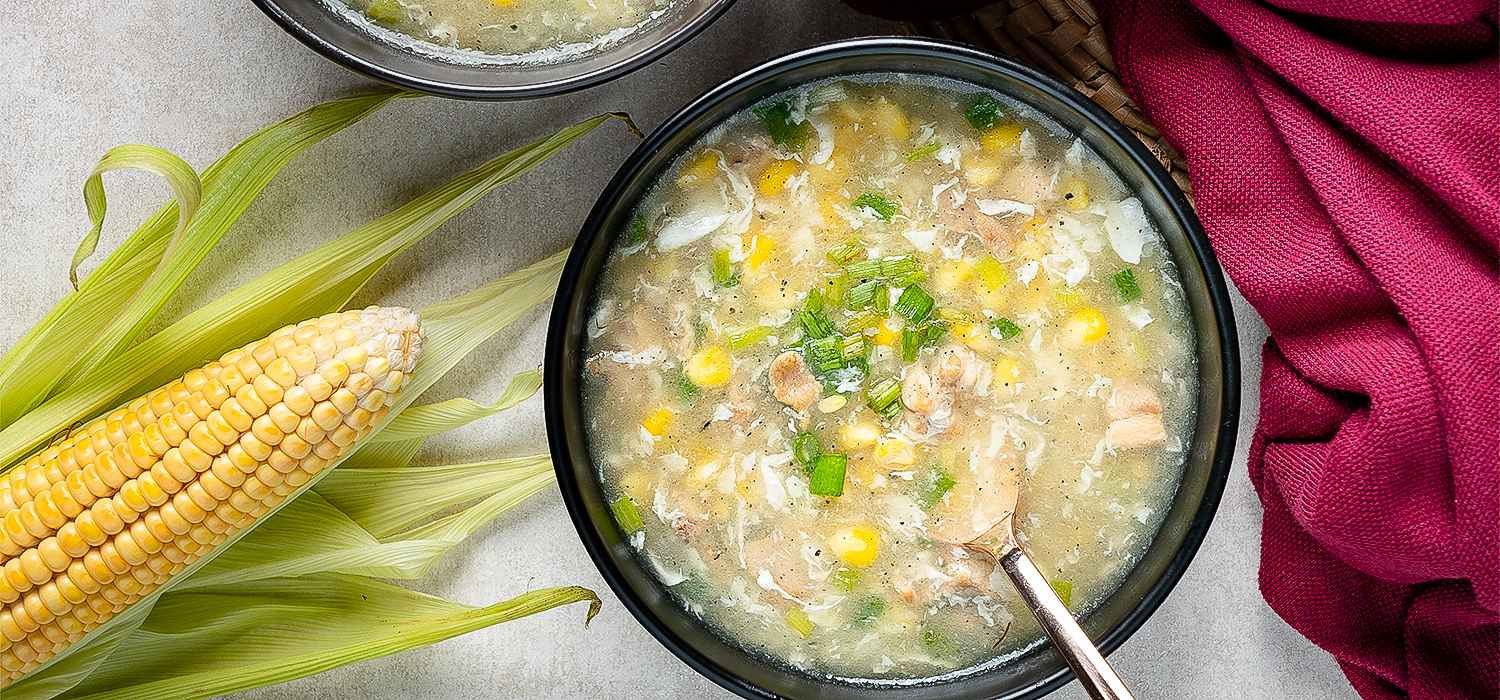 Sweet Corn Chicken Soup